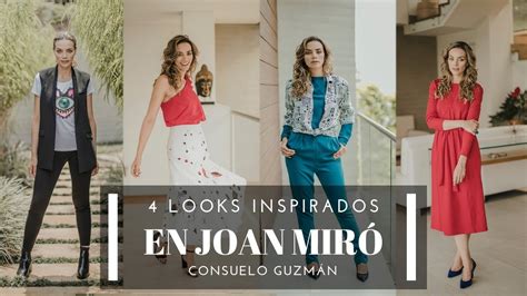 4 looks para el diario inspirados en Joan Miró I Consuelo Guzmán