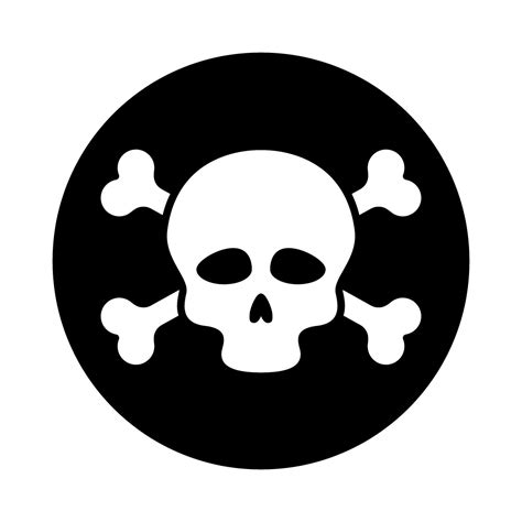 Skull And Bones Icon Danger Illustration Sign Poison Symbol Or Logo 45993980 Vector Art At