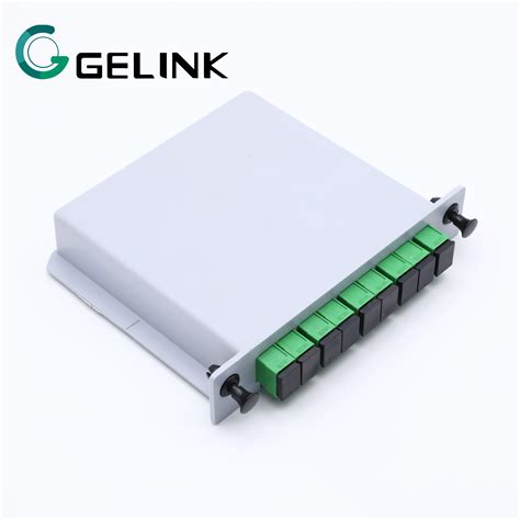 1X8 8way PLC Fiber Optical Lgx Box Splitter With Sc APC Connector