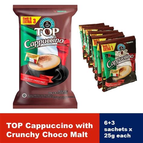 Top Cappuccino Crunchy Choco Malt 25g STORE PICKUP SAME DAY CASH ON