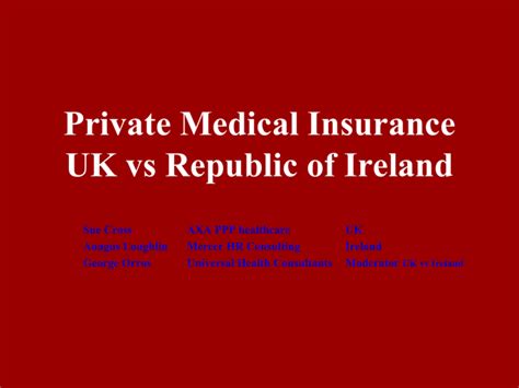 Private Medical Insurance Uk Vs The Republic Of Ireland