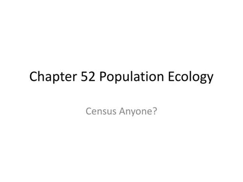 Ppt Chapter Population Ecology Powerpoint Presentation Free