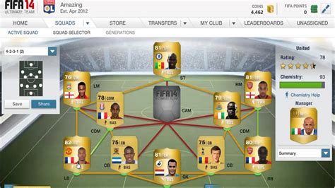 Fifa 14 BPL Squad Builder In Game YouTube