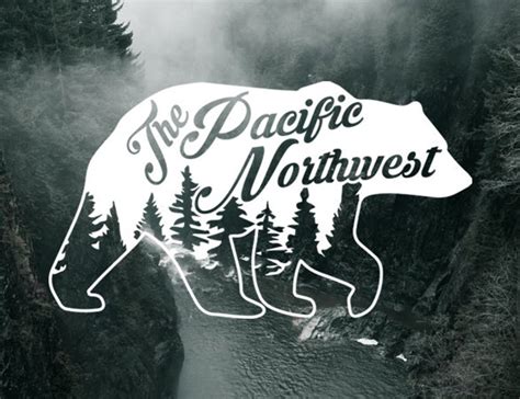 Pnw Bear Decal Pacific Northwest Decal Car Decal Pnw Decal Etsy