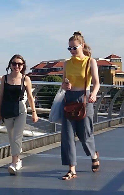 Braless On Millenium Bridge London Aiasmicros