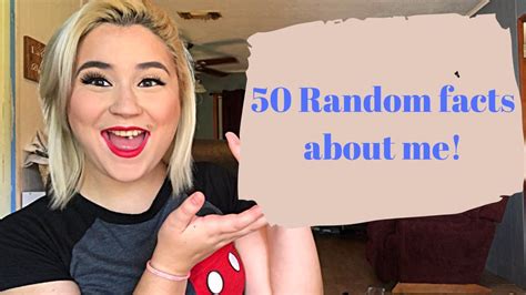 50 Facts About Me Youtube