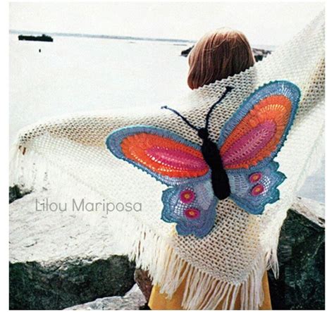 Crochet Pattern Vintage 70s Crochet Shawl Pattern Boho Crochet Etsy