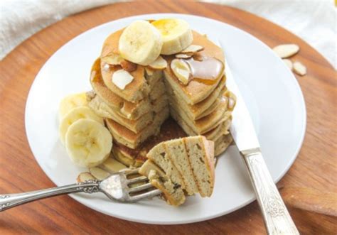 Fluffy Blender Almond Flour Banana Pancakes Gluten Free Fannetastic