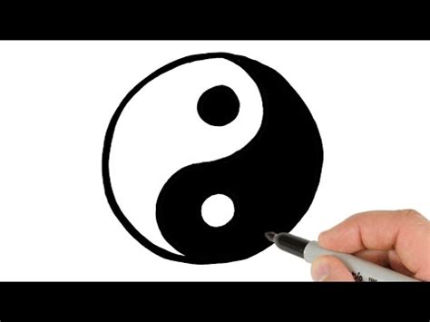 How To Draw Yin Yang Symbol Easy Drawing Tutorial YouTube