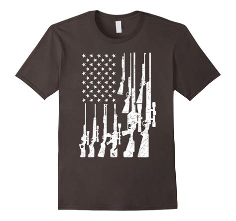 Gun T Shirts Machine Gun 2nd Amendment American Flag Shirt Pl Polozatee