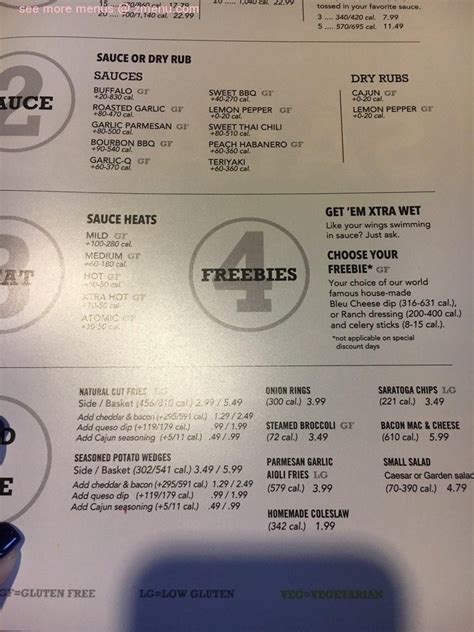 Menu At Wings And Rings Restaurant Richmond