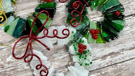 How To Wrap The Fused Glass Wreath Ornament Pumpkinglassgallery YouTube