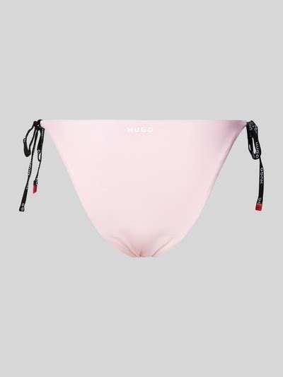 HUGO Bikini Hose mit seitlicher Schnürung Modell PURE SIDE TIE pink