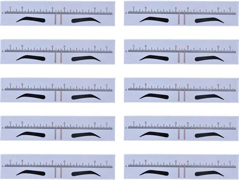 Professional Eyebrow Measurement Position Ruler Guide Device Achieve Balanced Brow