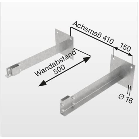 Wandhalter starr Stahl verz von Günzburger Steigtechnik kaufen