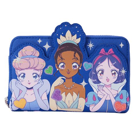 Disney Princess Manga Style Zip Around Wallet Loungefly Wallet Free