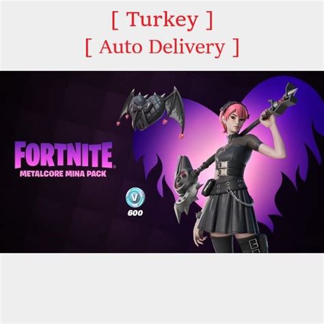 [turkey]fortnite Metalcore Mina Pack Xbox Series X S Xbox One Xbox Series X S Games