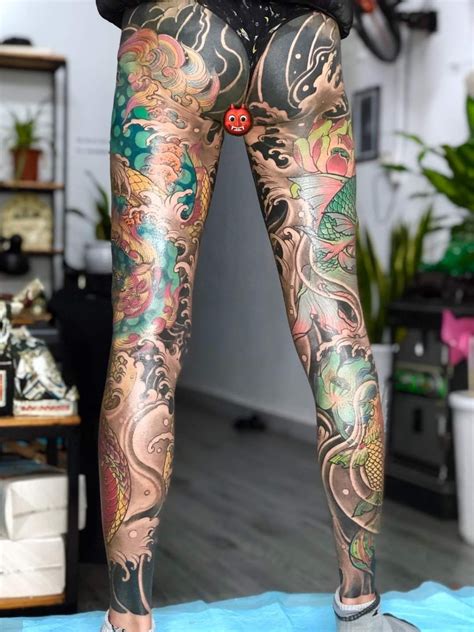 Leg Sleeve Tattoo Knee Tattoo Flower Tattoo Sleeve Torso Tattoos