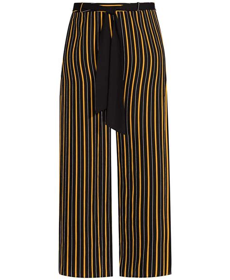 City Chic Trendy Plus Size Striped Palazzo Pants Macys