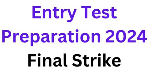 Entry Test Preparation 2024 NUST NET 4 I FAST I PIEAS I GIKI I NTS NAT