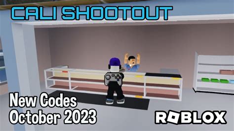 Roblox Cali Shootout New Codes October 2023 Youtube