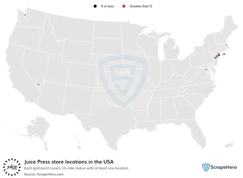 Number of Juice Press locations in the USA in 2024 | ScrapeHero