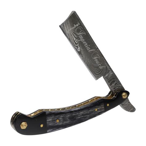 Imperial Touch™ Aberdeen Damascus Steel Straight Razor Luxurious Hot