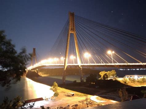 bridge light stock photo image  barelang light beautiful