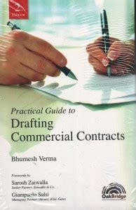 Practical Guide To Drafting Of Commercial Contracts Buy Practical