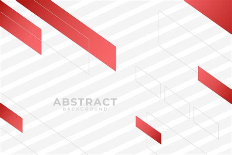 Red White Professional Geometric Background Design Vector Art