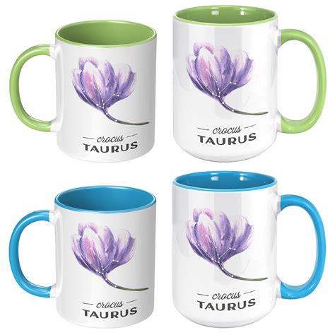 Birth Month Flower Mug 11oz 15oz Celestial Flower Coffee Cup Etsy