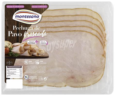 Montesano Pechuga De Pavo Braseada Sin Gluten Y Sin Lactosa Cortada