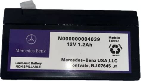 Mercedes Benz N000000004039 Bateria Axuliar 1 2 Ah Cuotas sin interés