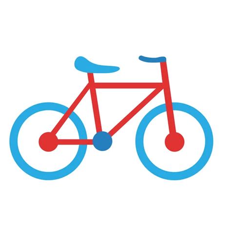 Cartoon Bicycle Icon Emoji Illustration Isolated Stock Vector by ...