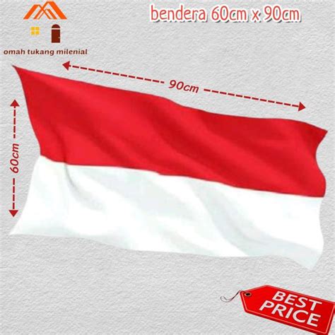 Bendera Merah Putih Kain 60cm X 90cm Lazada Indonesia