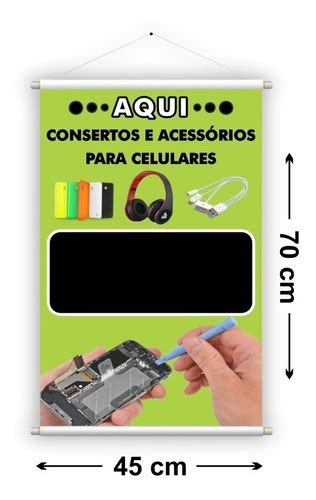 Banner Pronto De Assistência Técnica Conserto Celulares 1un