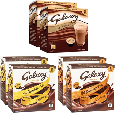 Galaxy Hot Chocolate Pods Bundle Dolce Gusto Compatible Chocolate