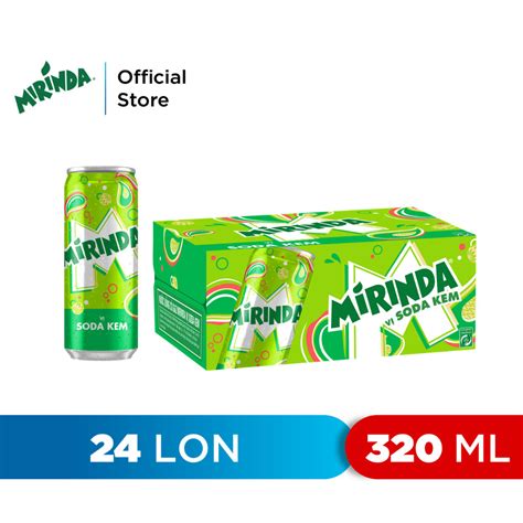 Pepsi Thùng 24 Lon Nước Ngọt Có Gaz Mirinda Soda Kem 320ml lon