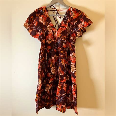 Old Navy Dresses Nwt Old Navy V Neck Tiered Floral Mini Swing Dress Poshmark