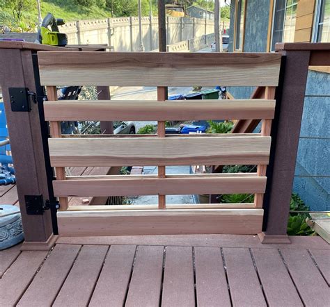 How To Build A Deck Gate With Easy To Source Materials - ManMadeDIY