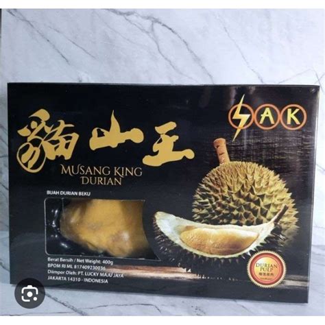 Jual Sak Durian Musang King Pulp Frozen 400 Gr Shopee Indonesia