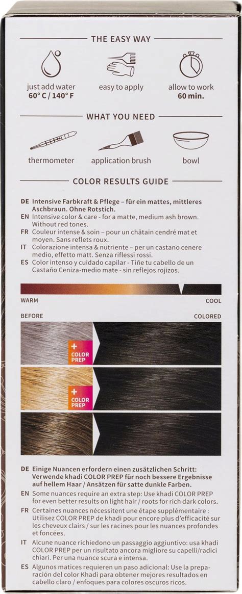 Khadi® Herbal Hair Colour Ash Brown 100 G Ecco Verde Online Shop