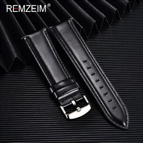 REMZEIM Watch Band Foen 16mm 18mm 20mm 22mm 24mm Leather Watch Strap