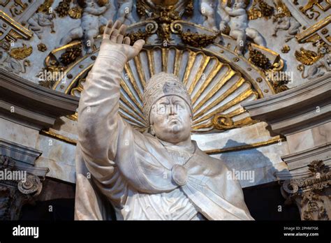 Statues In The Salone Del Cinquecento At The Palazzo Vecchio In