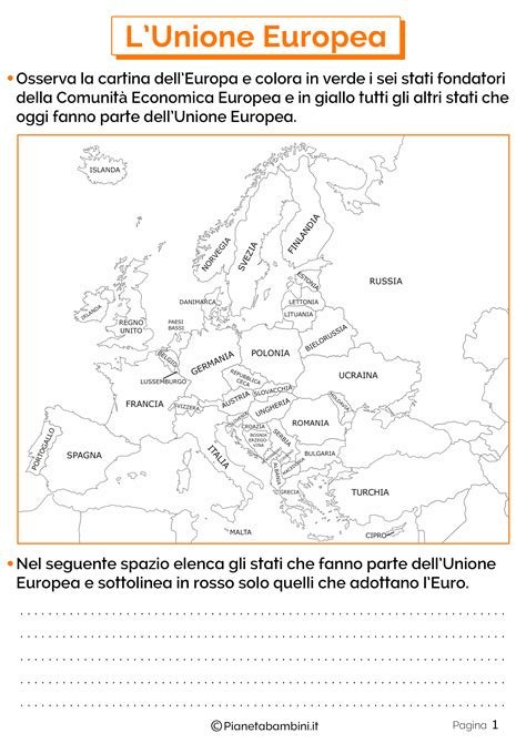 Cartina Europa Muta Con Capitali Pin Su Geografia Nazzareno Priend