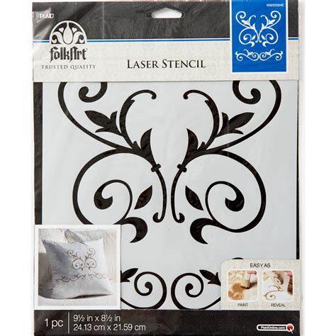 Shop Plaid Folkart ® Painting Stencils Large Scroll 30594 30594