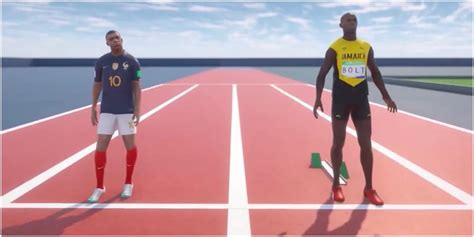 Video Dit Gebeurt Er Als Kylian Mbapp Sprint Tegen Usain Bolt