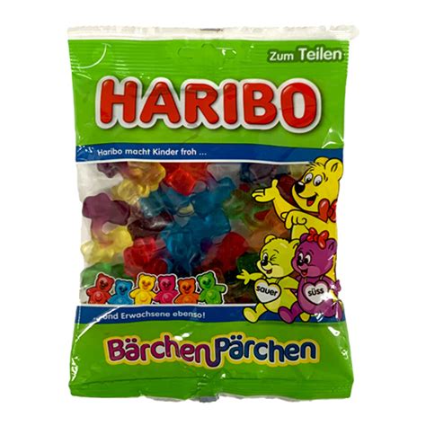 Haribo Gummy "Bärchen Pärchen“ Sweet and Sour Gummy Bear Pair, 6.2 oz ...