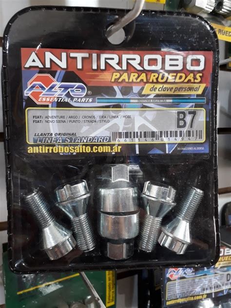 Bulones De Seguridad Antirrobo Fiat Argo Cronos Movi NEUMATICOS