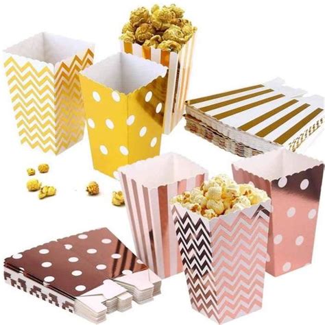 Popcorn Bo Tes Boite Pop Corn Carton Bonbons Conteneur Pour No L Parti